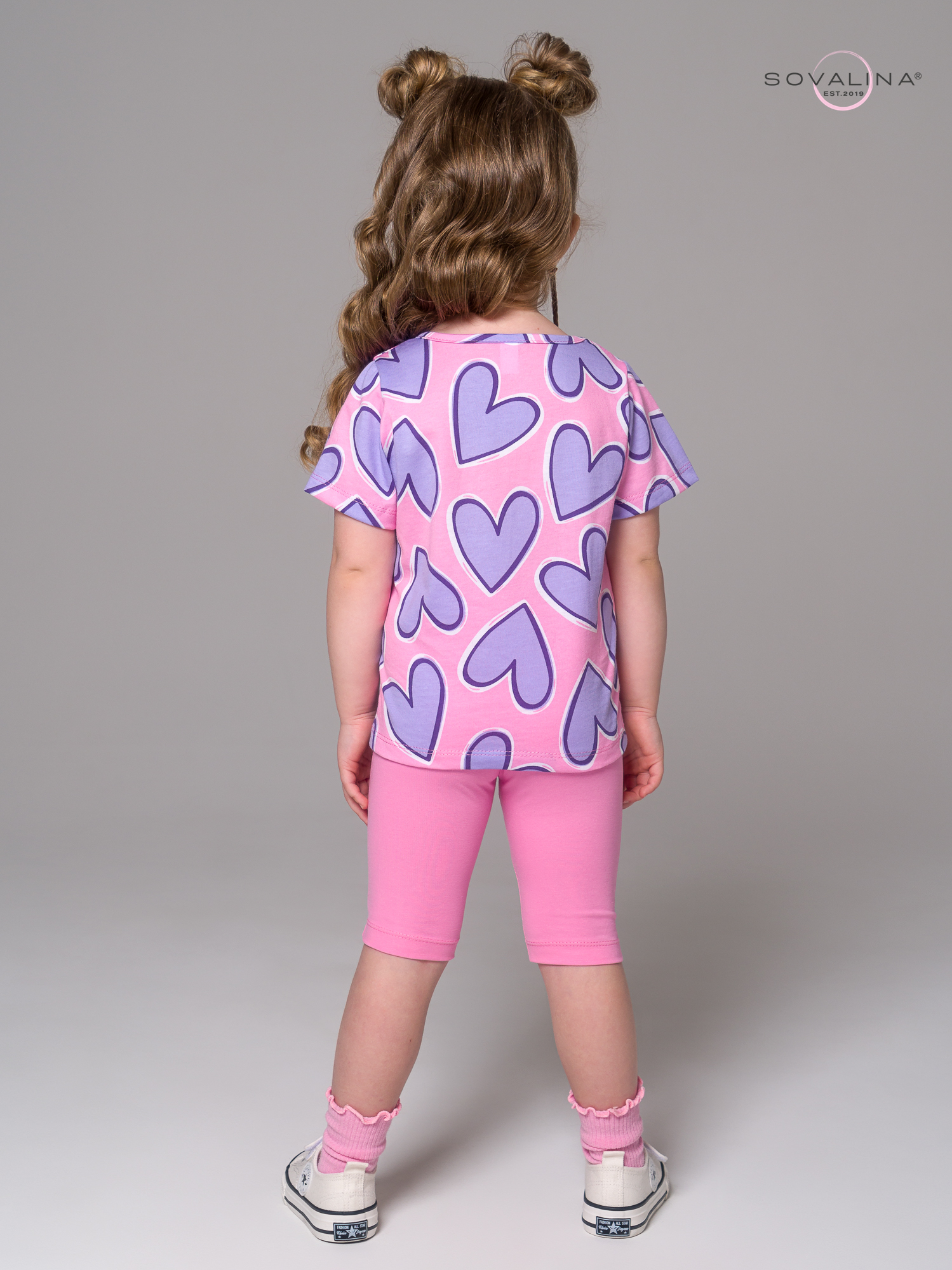 Костюм Актив сиреневые сердца-барби