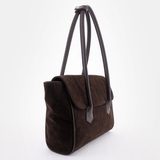 Сумка Саломея 2027 эко-замша кофе