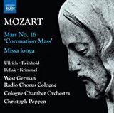 WEST GERMAN RADIO CHORUS COLOGNE/ COLOGNE CHAMBER ORCHESTRA/ POPPEN: Mozart: Masses 1: Missa Long (Компакт-диск)