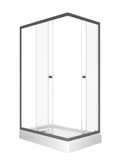 Душевое Ограждение Вента-Графит 120*90