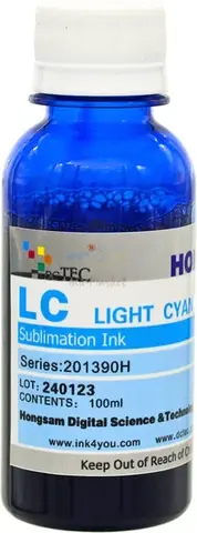 Чернила DCTec сублимационные Y203H Light Cyan (светло-голубой) 100 мл