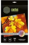 Фотобумага Cactus Prof CS-HGA526050 A5/260г/м2/50л./белый глянцевое для струйной печати