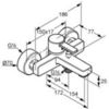 Смеситель на борт ванны на 1 отверстие DN 15 Kludi Zenta 386700575