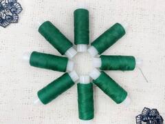 Нитки армированные 45ЛЛ 150 м, тёмно-зелёный