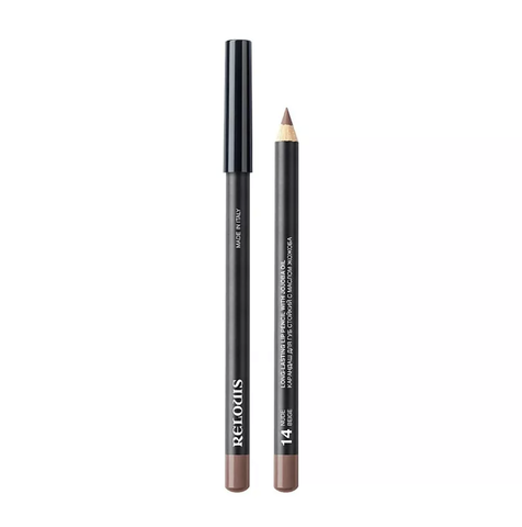 Карандаш для губ стойкий с маслом жожоба тон 14 nude beige Италия Relouis