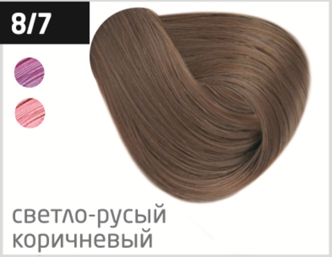 OLLIN silk touch 8/7 светло-русый коричневый 60мл безаммиачный стойкий краситель для волос