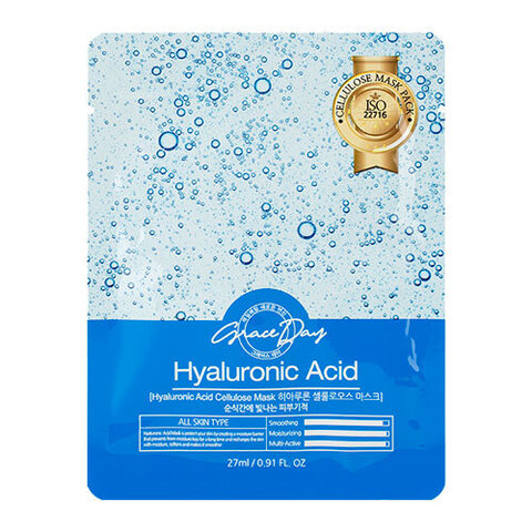 Grace Day Hyaluronic Acid Cellulose Mask - Маска тканевая с гиалуроновой кислотой