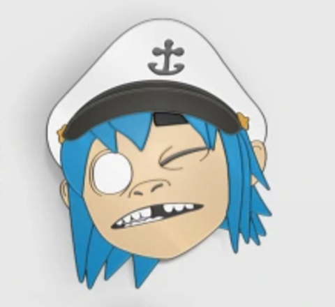 Пин Gorillaz - 2D