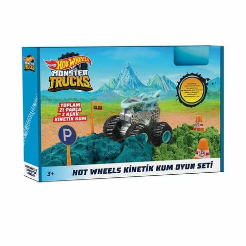 Hot Wheels Monster Trucks Kinetic Sand Play Set HHJ36
