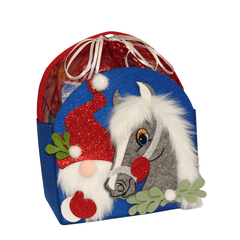 СУМОЧКА ГНОМ С ЛОШАДКОЙ 1000г ФЕТР