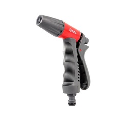 Пистолет поливочный QUATTRO ELEMENTI 1-режимный, мягкий пластик, регулировка напора (Арт. 646-140)