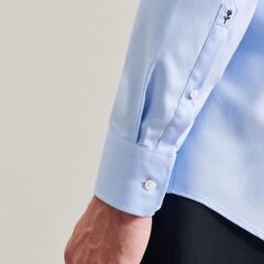 Сорочка мужская Seidensticker Regular Fit 01.153690-12 из твила голубая