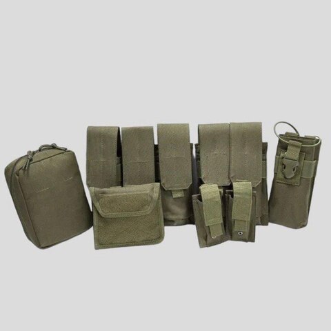 ТАКТИЧЕСКИЙ РАЗГРУЗОЧНЫЙ ЖИЛЕТ «5 / пять карманов» с подсумками Tactical Molle Plate Carrier для съемных бронепластин