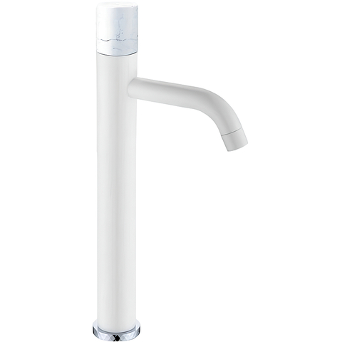 Boheme 122-W-MR-WHITE Смеситель STICK для умыв.выс.WHITE MRAMOR WHITE_Комплект