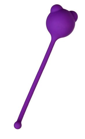 Фиолетовый силиконовый вагинальный шарик A-Toys с ушками - A-toys 764014