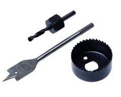 36-8-654 Набор для врезки замков коронка 54 мм, адаптер, сверло перовое 22 мм,, 3 предмета (РемоКолор)