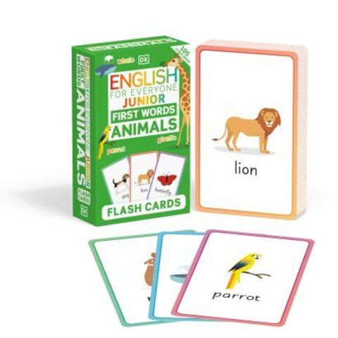 English for Everyone Junior First Words Animals Flash Cards