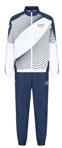 Теннисный костюм EA7 Man Woven Tracksuit - white/navy blue