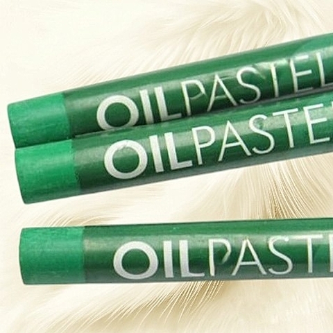 Пастель художественная масляная MUNGYO Oil Pastels Зеленый насышенный №548 (3шт)