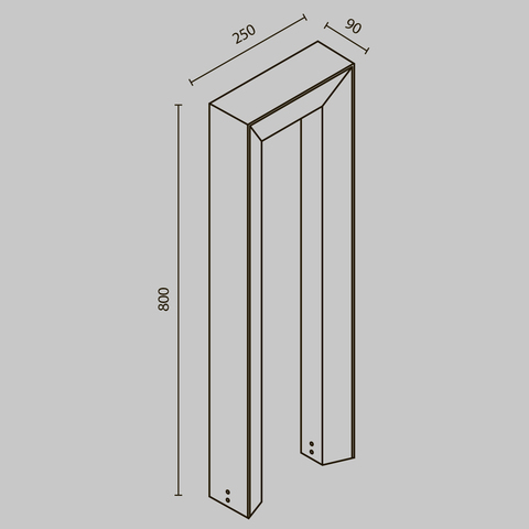 Ландшафтный светодиодный светильник Maytoni Frama O469FL-L12GF3K
