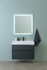 Aquanet 312875 Тумба с раковиной Aquanet Бруклин 60 цв. антрацит матовый (312875)
