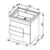 Aquanet 183069 Компл.3 - Тумба Мадейра 60 цв.дуб кантри (183069)