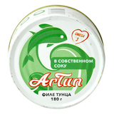 Тунец ARTUN консервированный филе в собственном соку 180 г