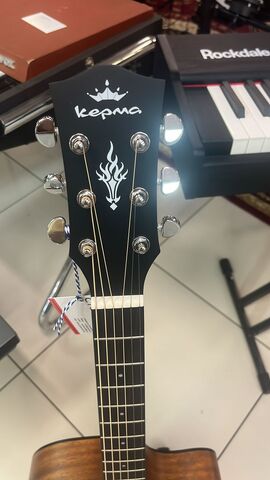 KEPMA EDCE K10 Natural Matt трансакустическая гитара, цвет натуральный, в комплекте 3м кабель