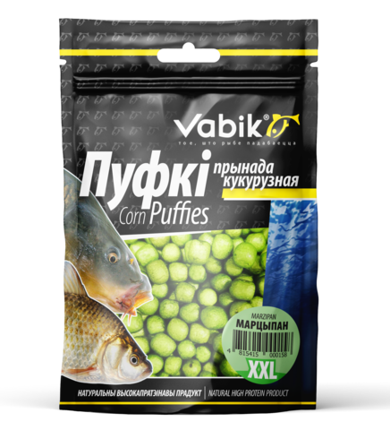Приманка Vabik CORN PUFFIES XXL Марципан ( заказ от 5 шт) 6-8 мм