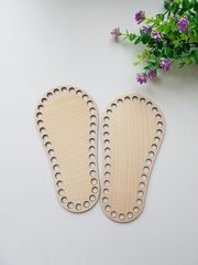 Wooden boot sole, size 20*10 cm