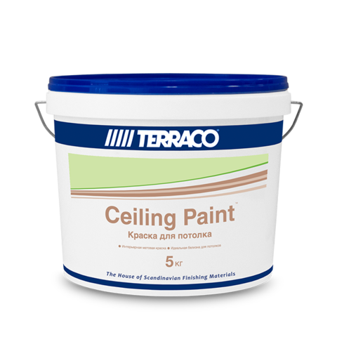 Terraco Celling Paint/Террако Сэйлинг Пэйнт акриловая краска для потолков