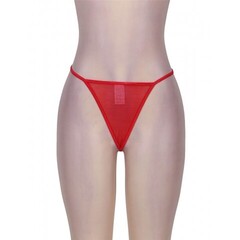 Кружевной пояс для чулок + стринги красные Sexy Lace (размер XS-S)