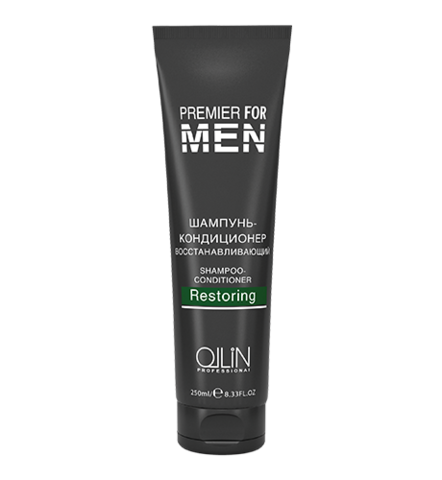 OLLIN premier for men шампунь-кондиционер восстанавливающий 250мл/ shampoo-conditioner restoring