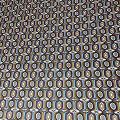 Ткань шелк атласный с оливковым орнаментом 1198