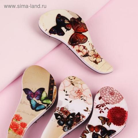 Расчёска массажная, 6,5 × 18,5 см, цвет МИКС