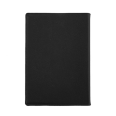 Ежедневник комбинированный с обработанными краями "Узорчатые цветы" черный, черная вставка