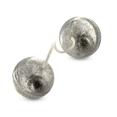 Вагинальные шарики с блёстками SILVER MAGIC BALLS - Toyz4lovers BestSeller T4L-00800675