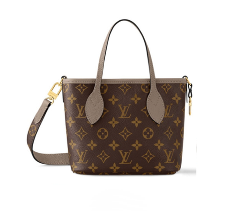 Сумка Louis Vuitton Neverfull Inside Out BB серый