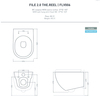 ArtCeram FLV006 41 00 ArtCeram FILE 2.0  Унитаз подвесной ТУРБО СМЫВ THE.REEL, 36х52 см, с креплениями, цвет brown matera
