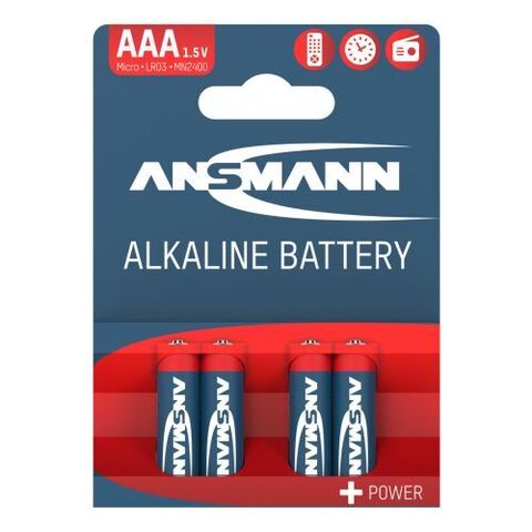 Батарейка Red ААА/ANSMANN 1.5V - 4 шт