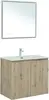Aquanet 274109 Тумба с раковиной Алвита new 80 подвесная 2 дв. цв.дуб веллингтон белый (274109)