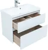 Aquanet 242525 Тумба с раковиной Гласс 90 цв.белый (242525)