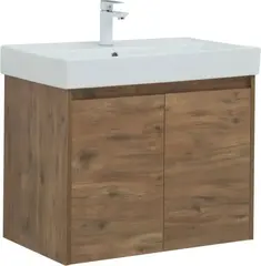 Aquanet 302528 Тумба с раковиной Nova Lite 75 2 дв. цв. дуб рустикальный (302528) фото