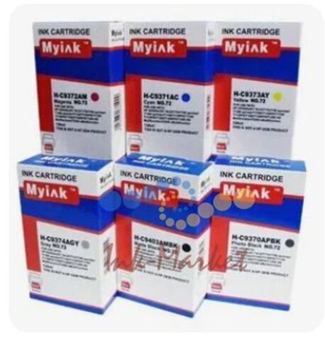 Картриджи MyInk ПЗК HP 727 для HP Designjet T920/T930, T1500/T2500, с чипами, 6 шт MBK/PBK/C/M/Y/GY