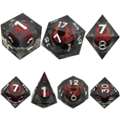 Набор дайсов c черно-красными глазами