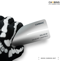 Carbins Color PPF Liquid Silver CP 02 серебро серая цветная полиуретановая защитная антигравийная пленка