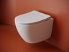 Ceramica Nova Uno CN11001T Унитаз подвесной безободковый, торнадо, с сиденьем микролифт, белый