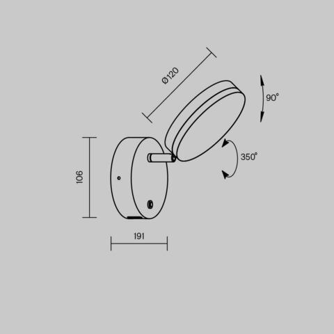 Настенный светодиодный светильник Maytoni Fad MOD070WL-L8B3K