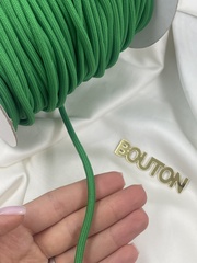 Шнур круглый зелёный метражом 5 мм