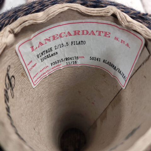 Меринос LANECARDATE VINTAGE 2/15 коричнево-синий, мулине